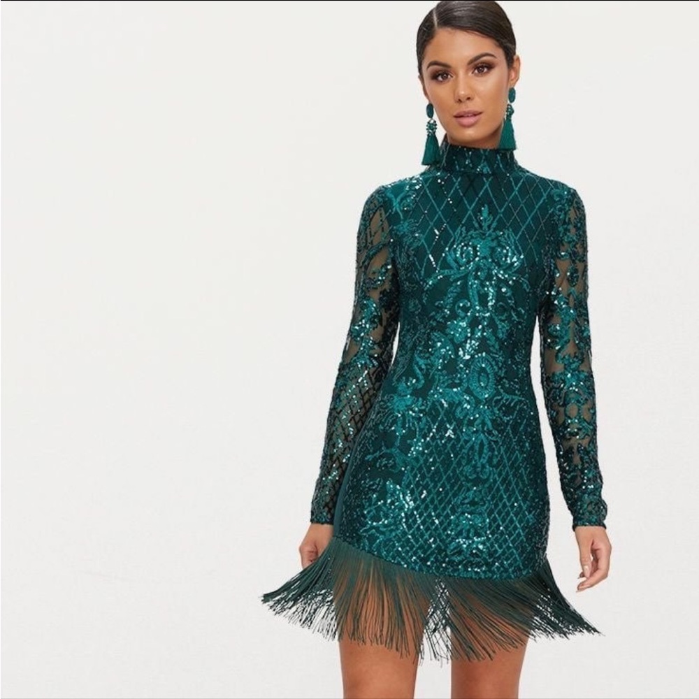 Green Sequin Dress